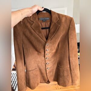 Ralph Lauren suede 90s blazer